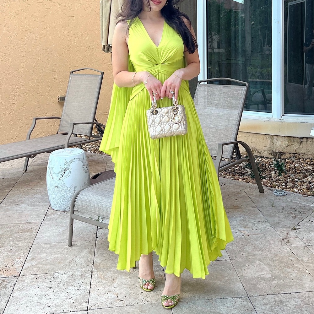 Acler Columbus Midi Pleated Dress - Picture 2 of 5